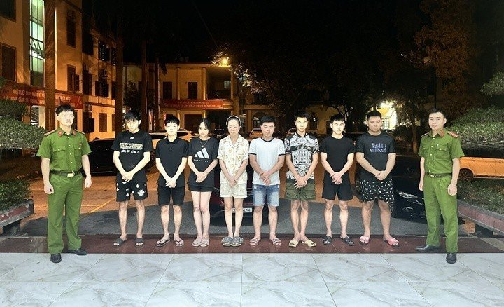 Trước đó, Công an tỉnh Lạng Sơn khởi tố 7 bị can trong đường dây này. (Ảnh: Công an Lạng Sơn).