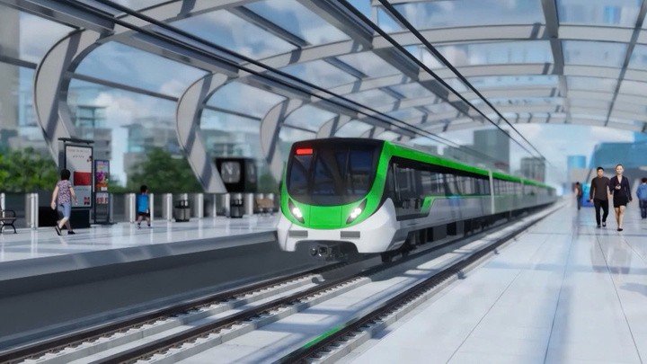Phối cảnh tuyến metro mới ở Hà Nội do Vinhomes - Vinspeed làm tổng thầu EPC