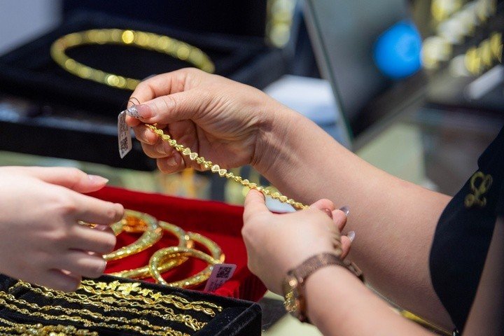 Giá vàng hôm nay quay đầu suy giảm. (Ảnh: Minh Đức).