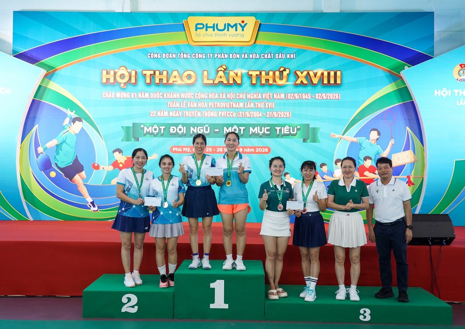 Hội thao PVFCCo Phú Mỹ lần thứ 18: Lan tỏa tinh thần “Một đội ngũ - Một mục tiêu”