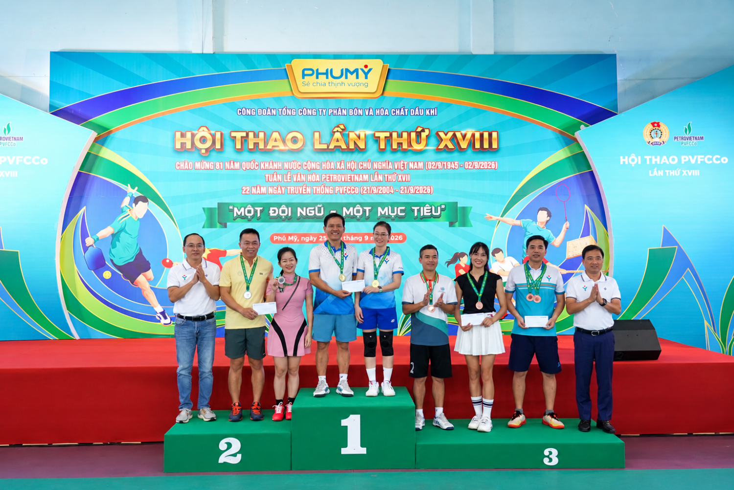 Hội thao PVFCCo Phú Mỹ lần thứ 18: Lan tỏa tinh thần “Một đội ngũ - Một mục tiêu”