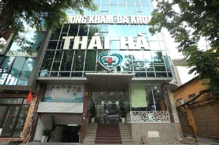 Phòng khám đa khoa Thái Hà với hàng loạt sai phạm. (Ảnh: Công an Hà Nội)