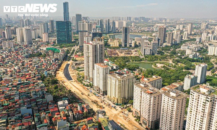 Vành đai 2,5 dự kiến thông xe vào dịp 10/10.