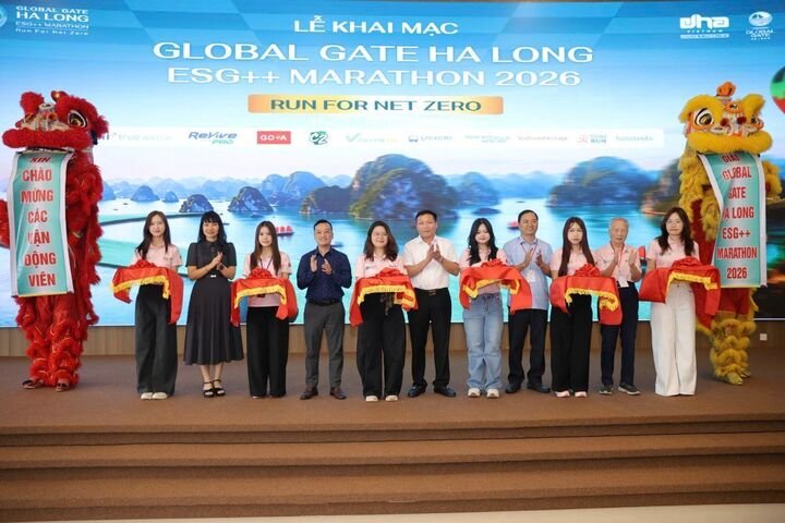 Global Gate Hạ Long ESG++ Marathon 2026 diễn ra sau chưa đầy 6 tháng siêu đô thị ra mắt.