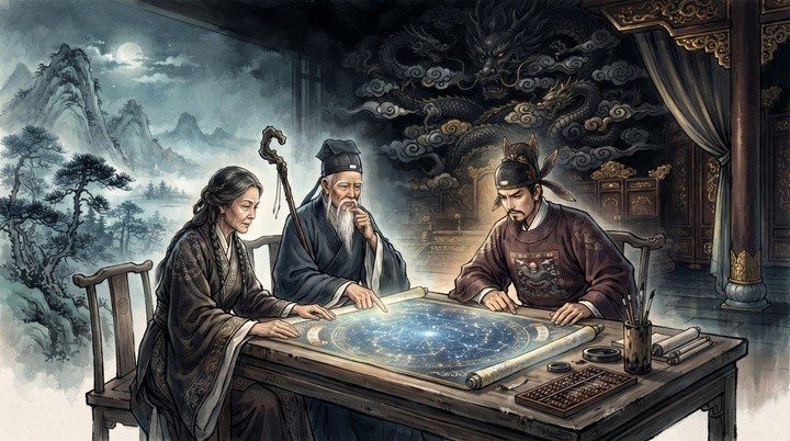 Hứa Phụ, Viên Thiên Cương và Lưu Bá Ôn đều được xem là những kỳ nhân có khả năng “thấu thị thiên cơ”. (Ảnh: SH)