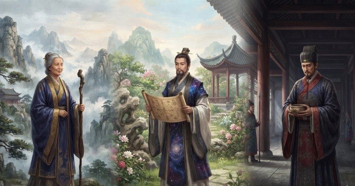 Ba kỳ nhân từng dự đoán chính xác vận mệnh của các bậc đế vương, từng bước chân vào trung tâm quyền lực, thế nhưng kết cục cuối cùng lại hoàn toàn khác biệt. (Ảnh: QL)