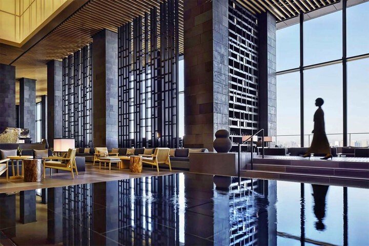 Bên trong khách sạn Aman Tokyo. (Ảnh: Privateupgrades)