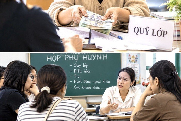Quỹ phụ huynh với những khoản thu, chi mà phụ huynh khó nói lời từ chối - là nơi ranh giới giữa tự nguyện và áp lực đóng góp chưa rõ ràng. (Ảnh minh họa: AI)