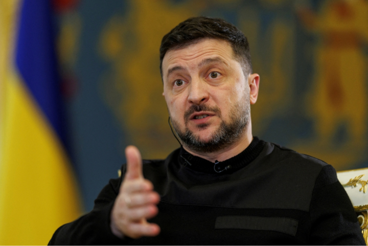 Tổng thống Ukraine Volodymyr Zelensky.