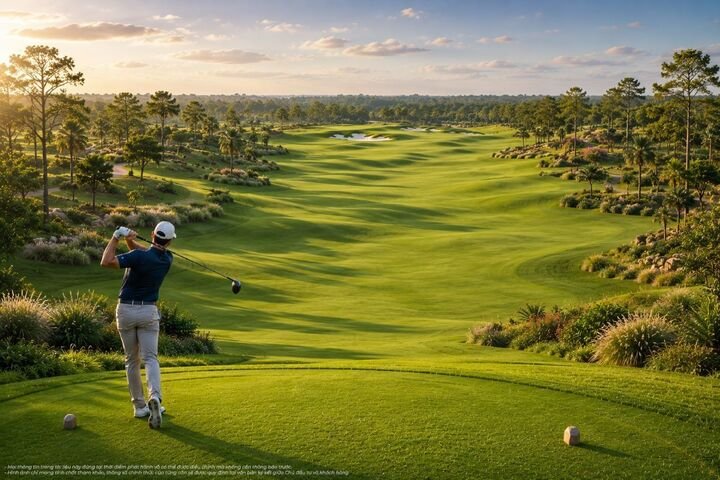Bộ đôi sân golf Sunrise và Sunset tại Vịnh Tiên dự kiến vận hành từ ngày 1/7/2027, đưa thể thao đỉnh cao hòa vào nhịp sống thường nhật của cư dân.