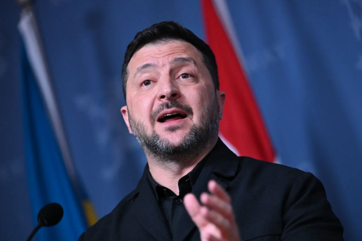 Tổng thống Ukraine Volodymyr Zelensky. (Ảnh: Getty)