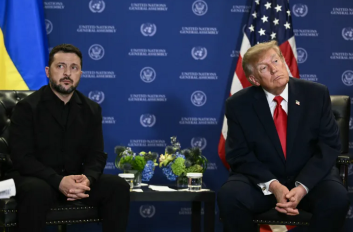 Tổng thống Volodymyr Zelensky và Tổng thống Donald Trump. (Ảnh: Getty)