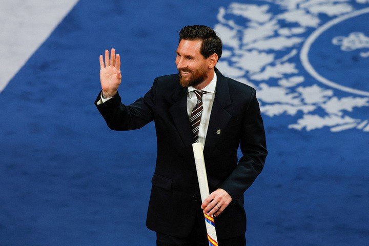 Messi đứng thứ 5 trong cuộc bầu chọn Quả bóng vàng 2026. (Ảnh: AP)