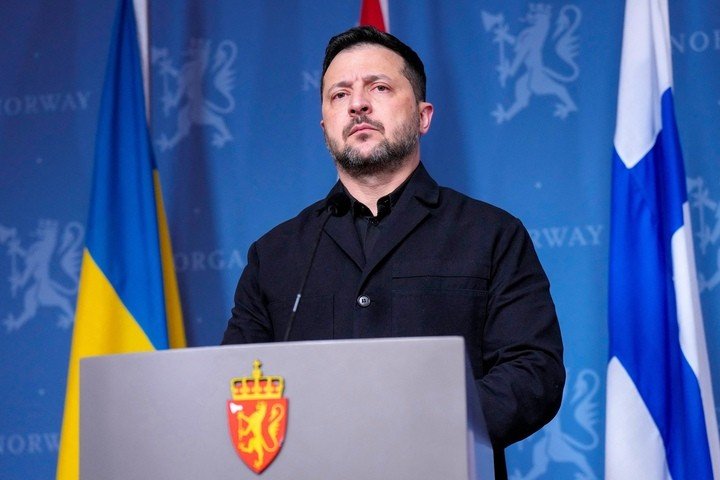 Tổng thống Ukraine Zelensky.