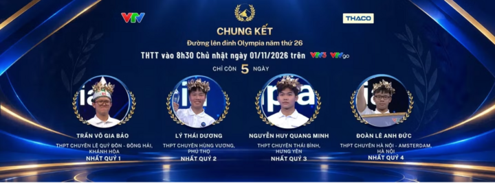 Cuộc đối đầu của 4 thí sinh xuất sắc nhất năm.