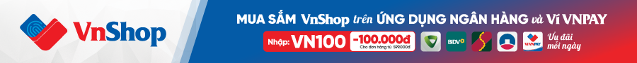 Mua sắm VnShop trên Ví VNPAY & các ứng dụng ngân hàng