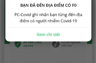 Ứng dụng PC-COVID thêm tính năng cảnh báo người dùng tiếp xúc F0