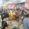 Dân đổ xô đi mua đồ trước ngày áp dụng giãn cách: Siêu thị ở Đà Nẵng đầy ắp hàng