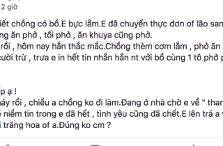 Chồng cặp kè với nhân tình, vợ nấu phở liền 5 ngày để dằn mặt