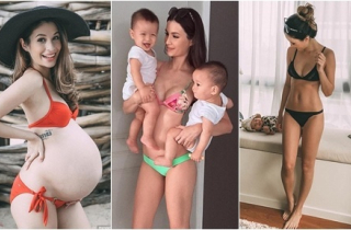 Mẹ bỉm sữa sexy nhất Singapore tiết lộ cách lại dáng sau khi sinh đôi