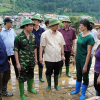 Phóng sự ảnh: Bộ trưởng Trần Hồng Hà thị sát việc khắc phục hậu quả lũ ống tại Mù Cang Chải
