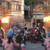 Video: Cột điện phát nổ, người dân thản nhiên đứng xem