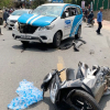 Thanh niên ngáo đá lái ôtô tông hàng loạt xe ở Đà Lạt