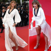 Người mẫu Czech tạo dáng khó đỡ, hớ hênh lộ nội y trên thảm đỏ Cannes
