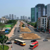 Ảnh: Tuyến đường thi công chậm hơn rùa bò qua khu 'đô thị hạt nhân' ở Hà Nội