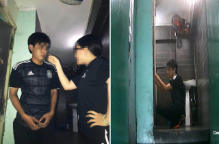 Nóng mạng xã hội: Phẫn nộ thanh niên quay lén toilet nữ, bị tát không trượt phát nào