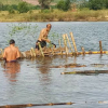 Người dân Huế tháo dỡ cọc tre ngăn 'cát tặc' trên sông Bồ