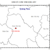 Lại xảy ra động đất ở huyện miền núi Quảng Nam