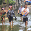 Lũ sông Bùi rút chậm, huyện Chương Mỹ ngập kéo dài