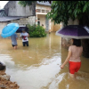 Nước sông Kỳ Cùng dâng cao, ngập khắp đường làng ngõ xóm ở Lạng Sơn sau bão số 3