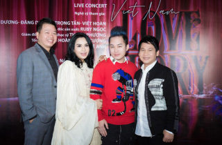 Thanh Lam, Tùng Dương, Trọng Tấn, Đăng Dương cùng đứng chung sân khấu