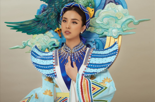 Á hậu Thuý An lấy Thạch Sanh  làm trang phục dự thi Miss Intercontinental