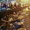 \'Biển\' rác ở trung tâm Sài Gòn sau màn pháo hoa đêm giao thừa