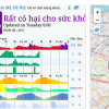 Nơi nào ở Hà Nội ô nhiễm không khí đạt ngưỡng màu tím và nâu sáng nay?