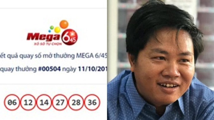 Trúng giải Jackpot gần 23 tỷ nhờ tờ vé số mua trong lúc đi công tác