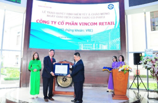 Vincom Retail niêm yết 1,9 tỷ cổ phiếu mã VRE