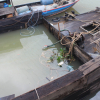 Ớn lạnh với chiếc thuyền chở hóa chất chìm trên sông Đồng Nai