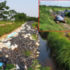 Điều máy xúc mở đường, thu dọn 700 tấn rác thải độc hại tại Vĩnh Phúc
