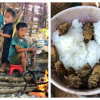 Bức ảnh trẻ em vùng cao ăn cơm với ve sầu: 