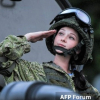 Vẻ đẹp mê hồn của nữ quân nhân Nga trong lễ duyệt binh Ngày Chiến thắng