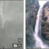 Trung Quốc: Kinh ngạc cảnh bão Hagupit thổi ngược dòng chảy thác nước lớn