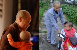 Ni sư giả điên, tìm cách đưa trẻ bụi đời về chùa cưu mang