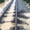 Đường sắt thiệt hại nặng do ảnh hưởng của bão số 9