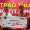 Thợ cơ khí không đeo mặt nạ nhận giải Jackpot 2 đầu tiên