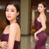 Hoa hậu Đỗ Mỹ Linh khoe vai thon gợi cảm khi chấm thi người đẹp