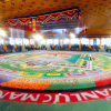 Khai mở tranh đá quý Mandala kỷ lục Việt Nam